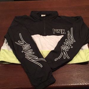 PINK half windbreaker jacket
